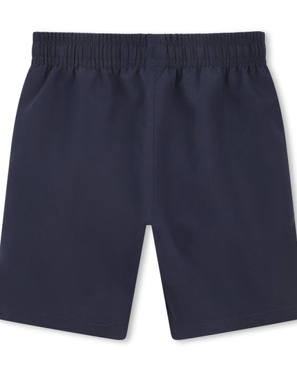 kids atelier boss Navy Color-Block Swimshorts