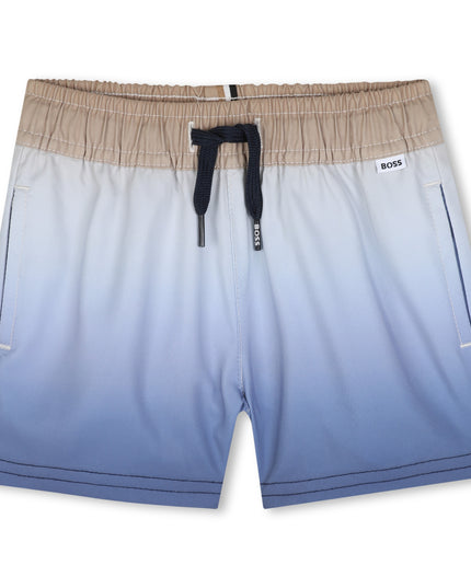kids atelier boss Blue Ombre Swimshorts