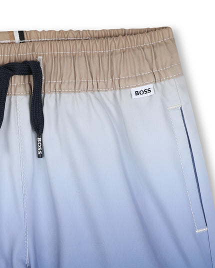 kids atelier boss Blue Ombre Swimshorts