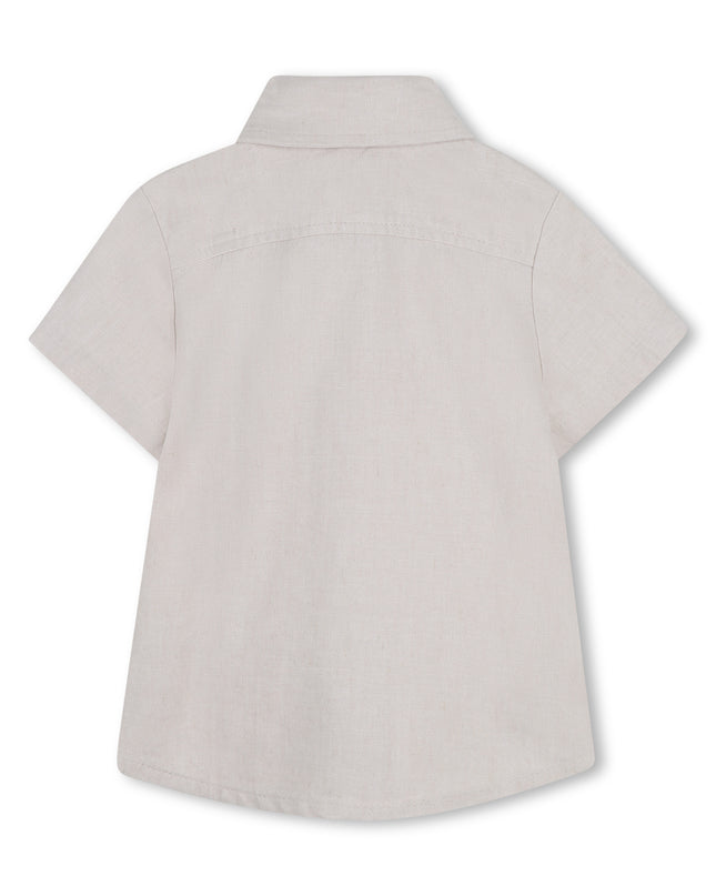 kids atelier boss Ivory Button-Up Shirt