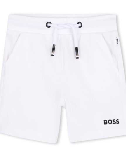 kids atelier boss Beige & White Polo Set