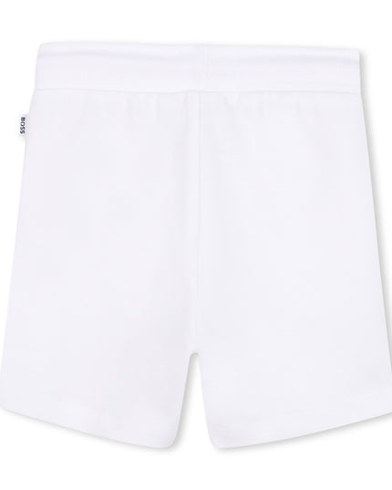 kids atelier boss Beige & White Polo Set