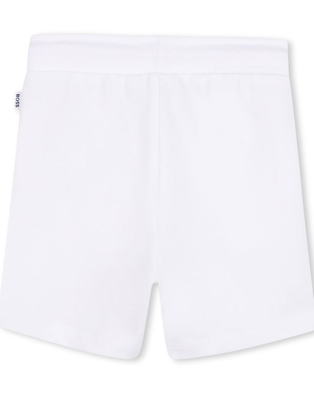 kids atelier boss Beige & White Polo Set