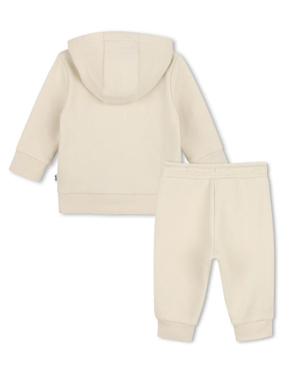 kids atelier boss Beige Tracksuit Set