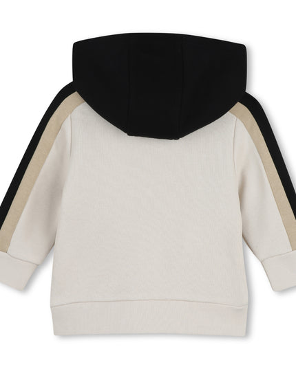 kids atelier boss Beige & Black Panel Tracksuit