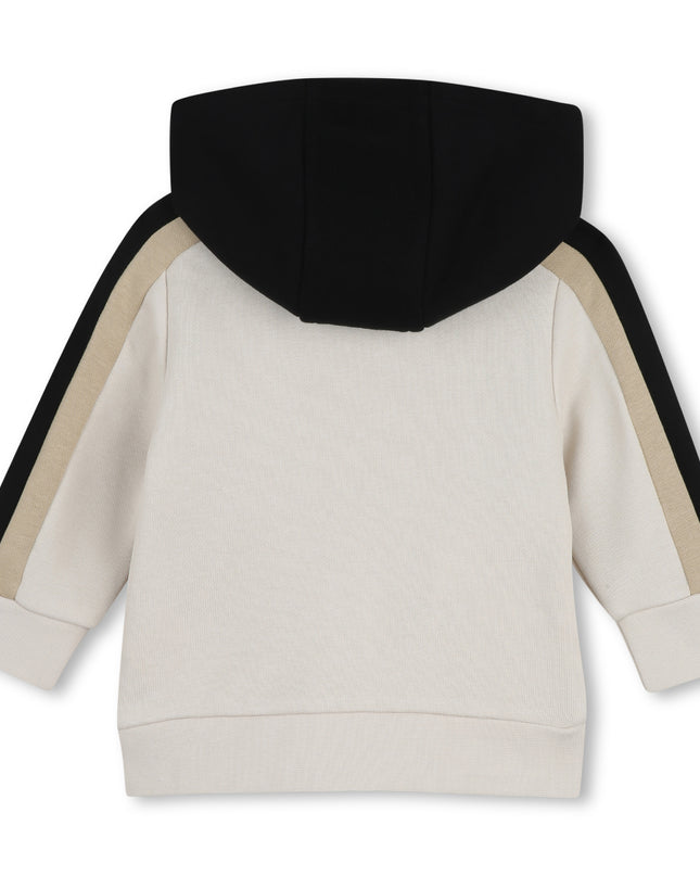 kids atelier boss Beige & Black Panel Tracksuit