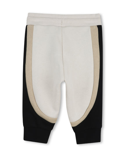 kids atelier boss Beige & Black Panel Tracksuit