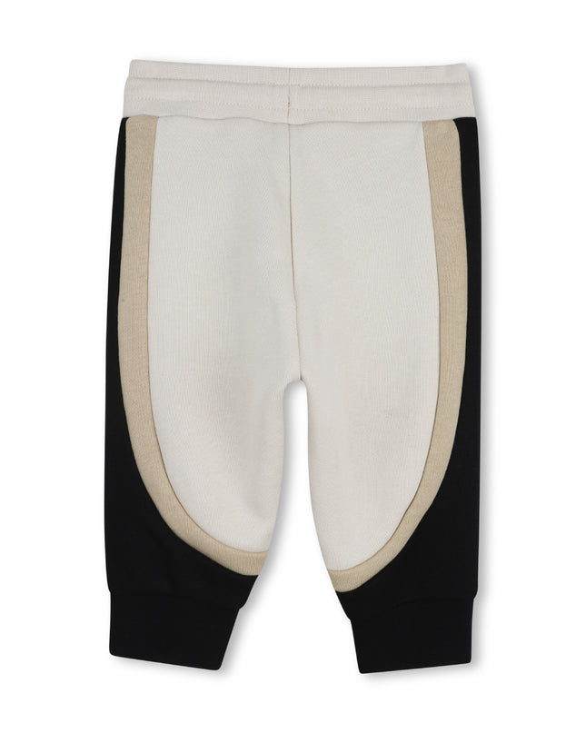 kids atelier boss Beige & Black Panel Tracksuit