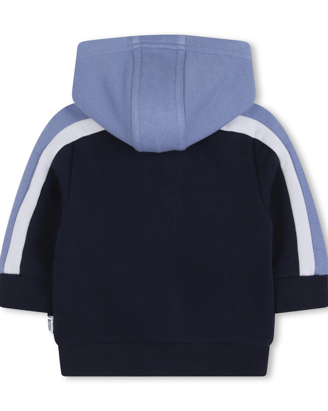 kids atelier boss Dark Navy & Light Blue Panel Tracksuit
