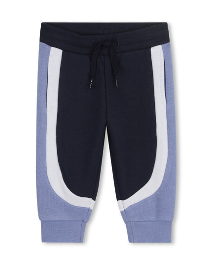 kids atelier boss Dark Navy & Light Blue Panel Tracksuit