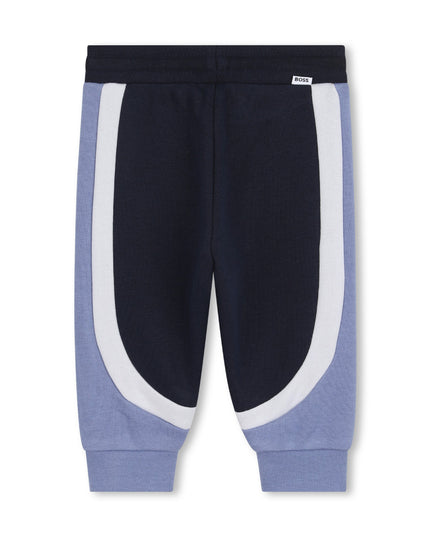 kids atelier boss Dark Navy & Light Blue Panel Tracksuit