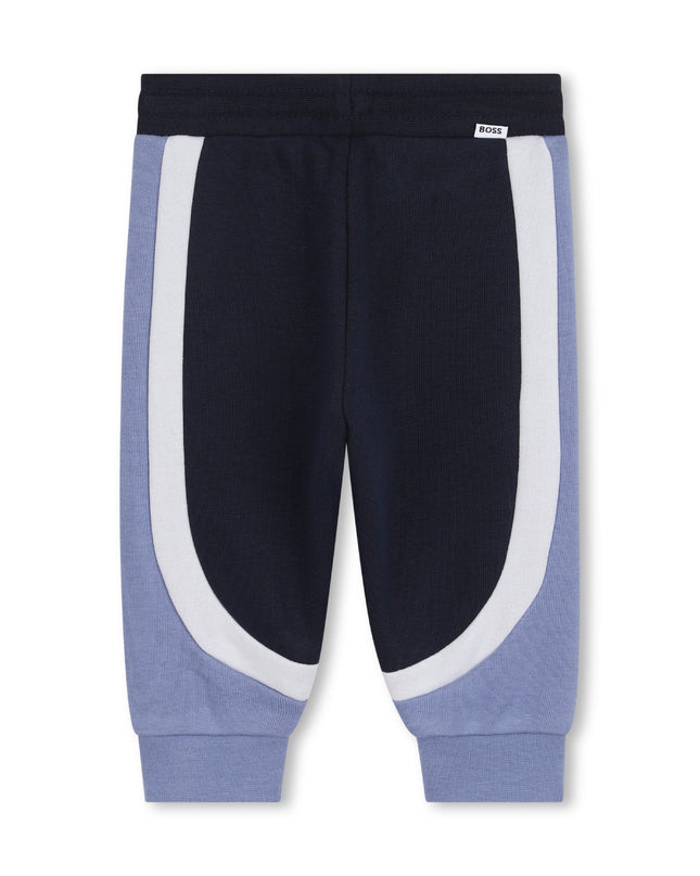 kids atelier boss Dark Navy & Light Blue Panel Tracksuit