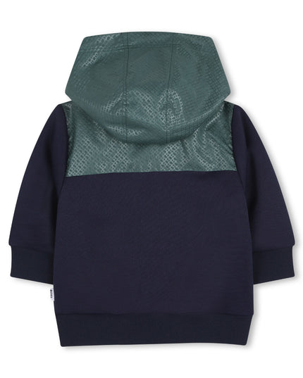 Dark Navy & Green Panel Tracksuit