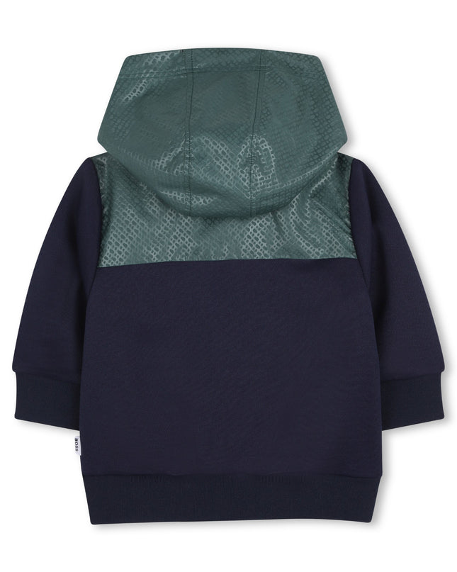 Dark Navy & Green Panel Tracksuit