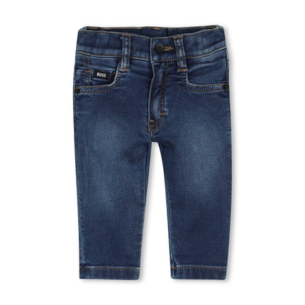kids atelier boss Dark Blue Denim Baby Jeans