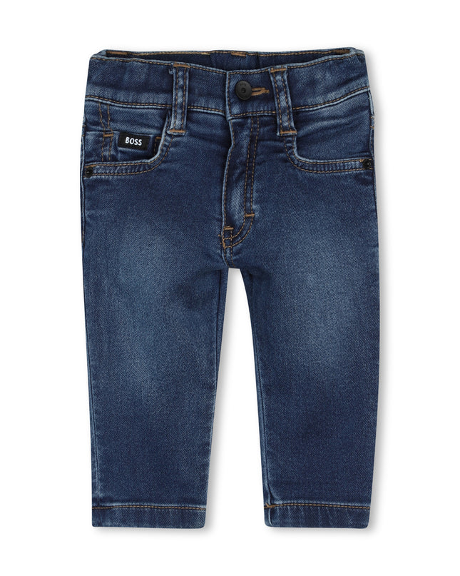 kids atelier boss Dark Blue Denim Baby Jeans