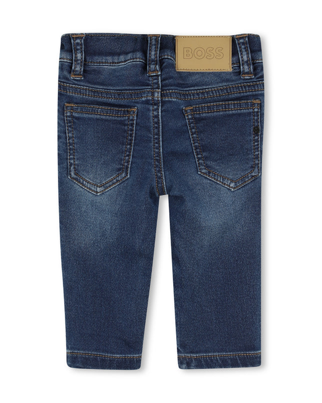 kids atelier boss Dark Blue Denim Baby Jeans
