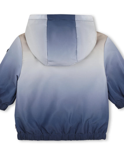 kids atelier boss Blue Gradient Hooded Windbreaker