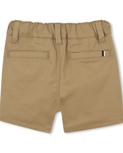 kids atelier boss Beige Twill Shorts