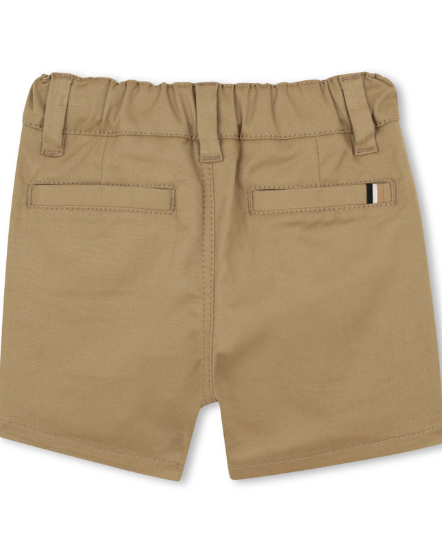 kids atelier boss Beige Twill Shorts