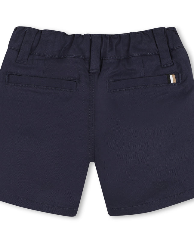 kids atelier boss Navy Twill Shorts