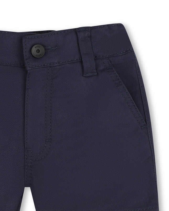 kids atelier boss Navy Twill Shorts