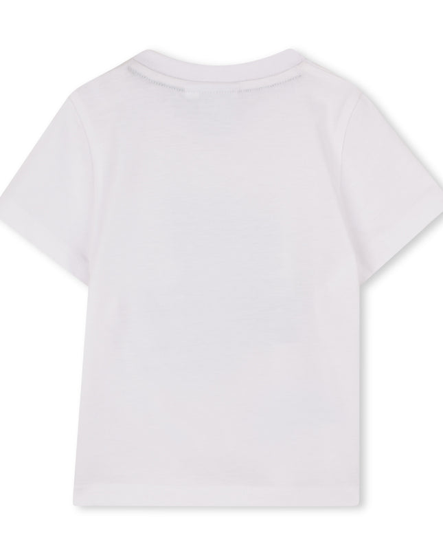 kids atelier boss White Graphic Short Sleeve T-Shirt