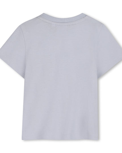 kids atelier boss Light Blue Gradient Logo T-Shirt