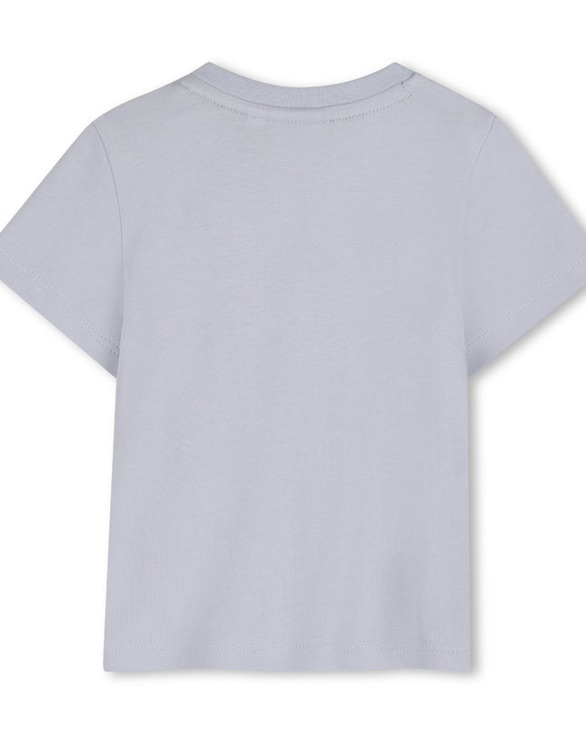 kids atelier boss Light Blue Gradient Logo T-Shirt