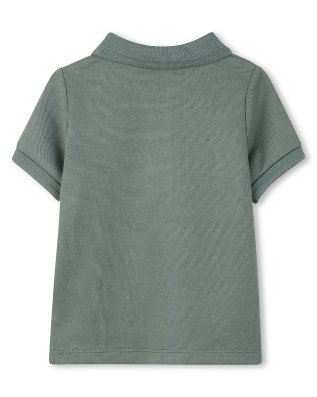 kids atelier boss Muted Green Explorer Short Sleeve Polo