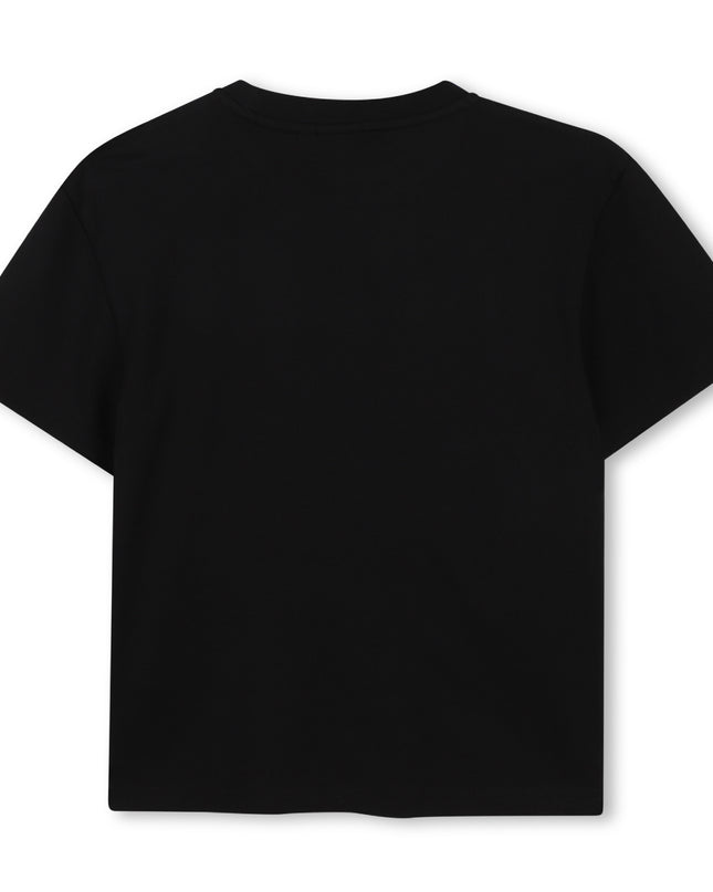 kids atelier boss Black Logo Short Sleeve T-Shirt