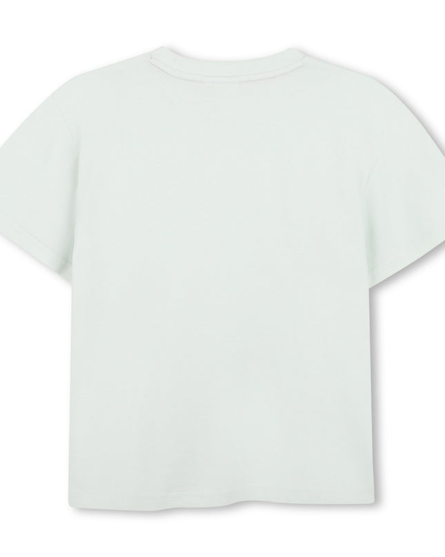 kids atelier boss Light Beige Logo Short Sleeve T-Shirt