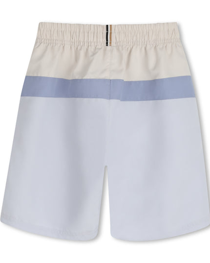 kids atelier boss Beige & Blue Swimshorts