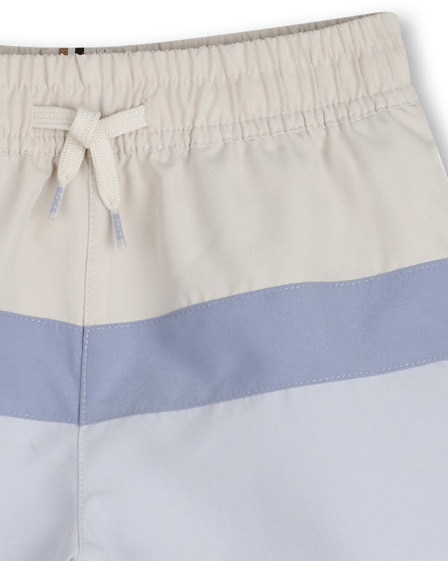 kids atelier boss Beige & Blue Swimshorts