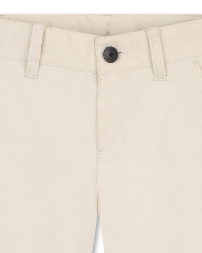 kids atelier boss Beige Casual Folded Shorts