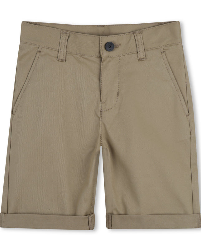 kids atelier boss Brown Casual Folded Shorts