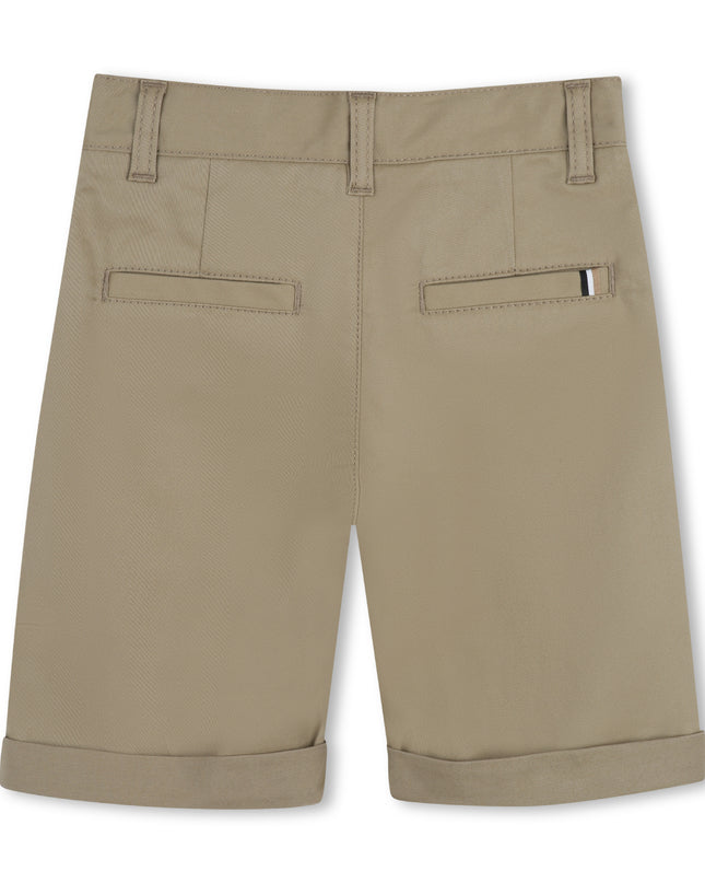 kids atelier boss Brown Casual Folded Shorts