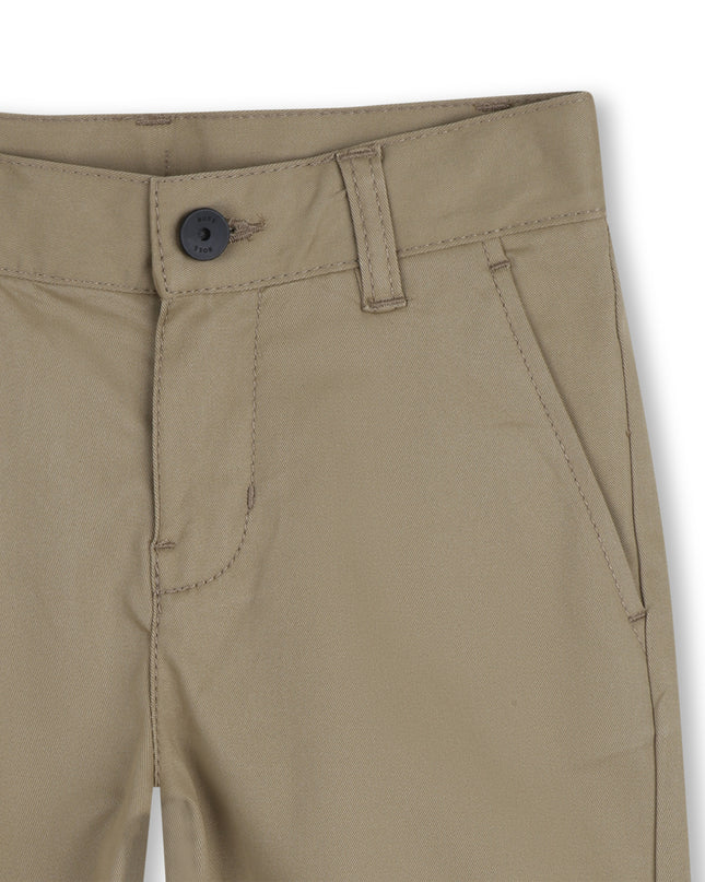 kids atelier boss Brown Casual Folded Shorts