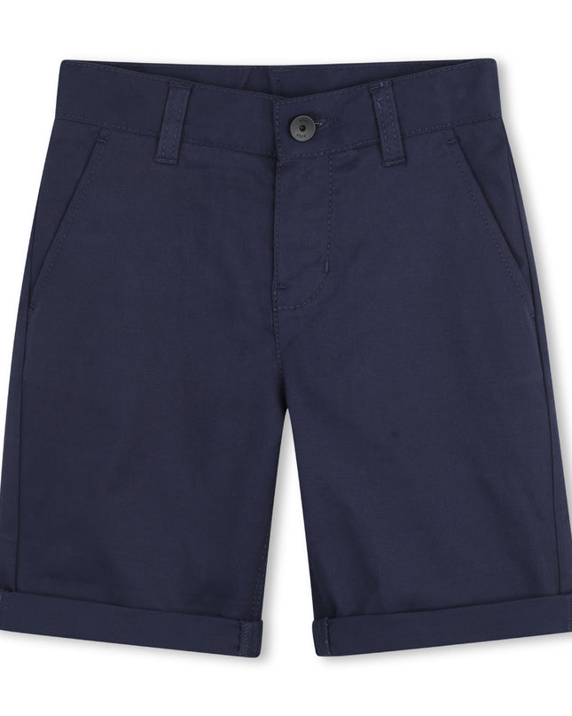 kids atelier boss Navy Casual Folded Shorts