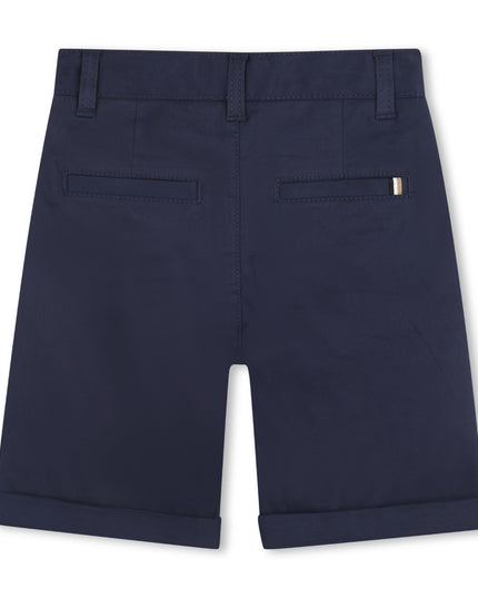 kids atelier boss Navy Casual Folded Shorts