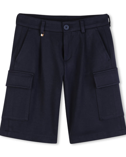 kids atelier boss Navy Blue Cargo Shorts