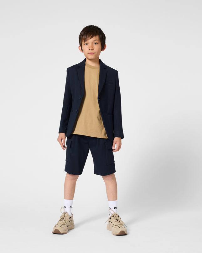 kids atelier boss Navy Blue Cargo Shorts