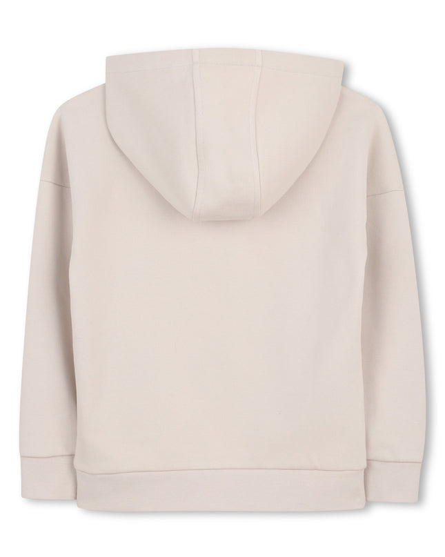 kids atelier boss Ivory Logo Hoodie