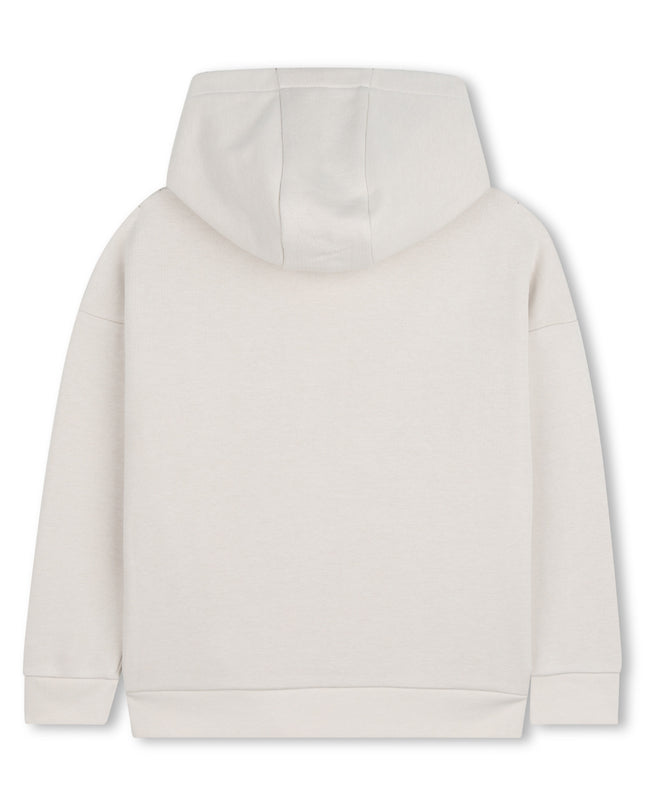 kids atelier boss Light Beige Graphic Hoodie