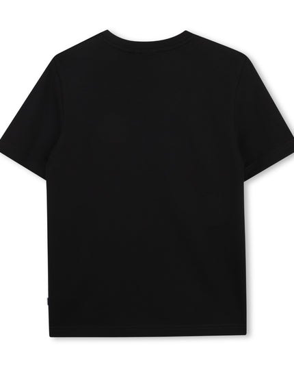 kids atelier boss Black Multi-Tone Graphic T-Shirt