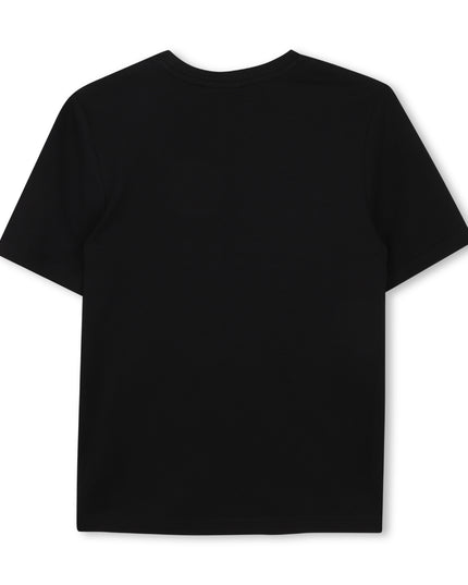 kids atelier boss Black Gradient Logo T-Shirt