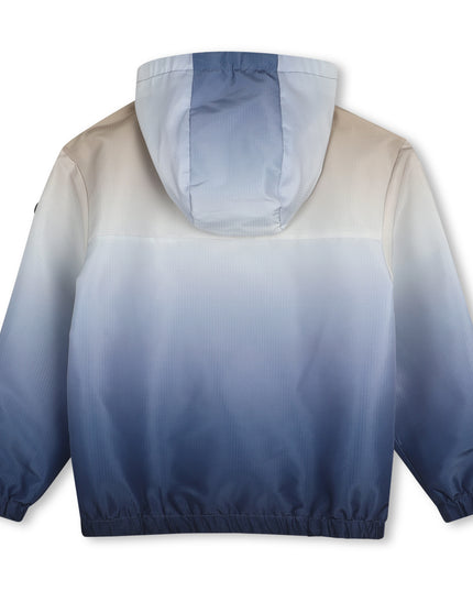 kids atelier boss Blue Gradient Hooded Windbreaker