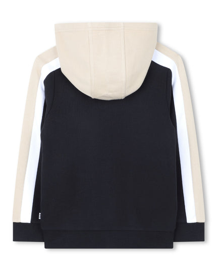kids atelier boss Black & Beige Color-Block Tracksuit