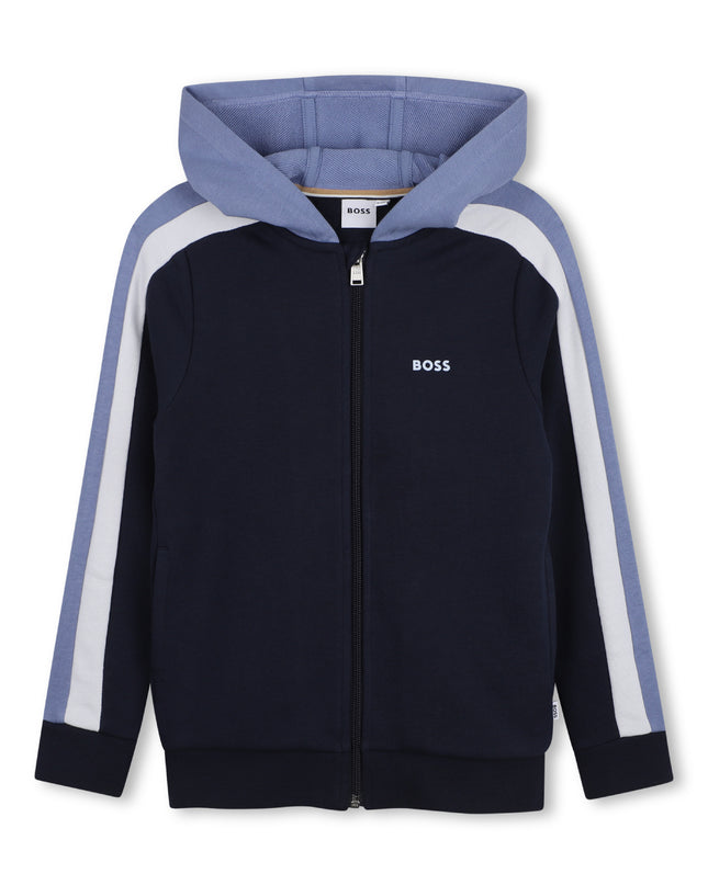 kids atelier boss Navy & Blue Color-Block Tracksuit