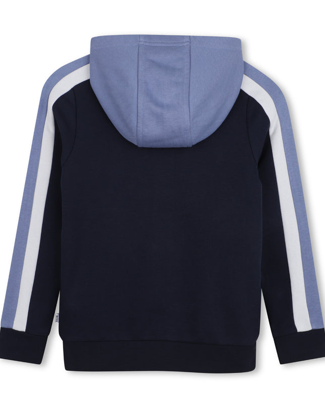 kids atelier boss Navy & Blue Color-Block Tracksuit
